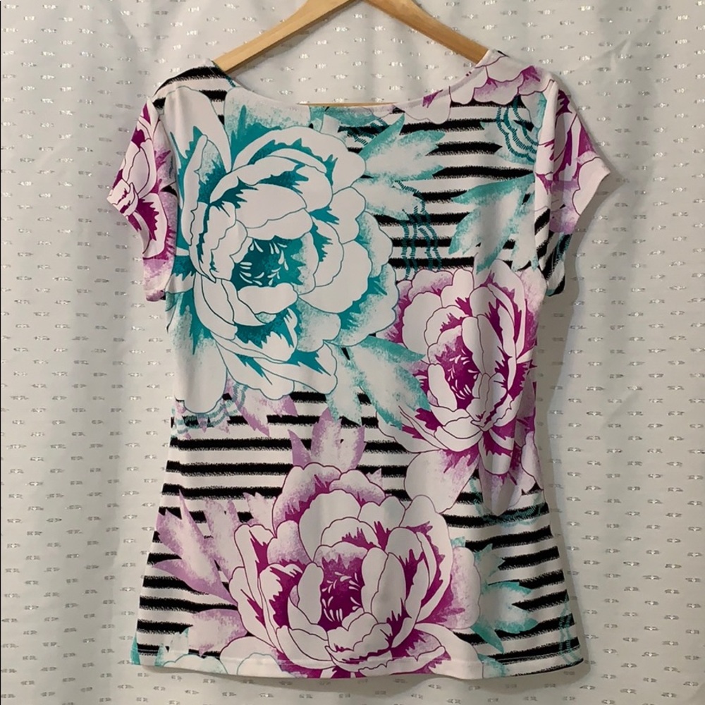 🌟Host Pick✨Worthington-Floral top EUC - Picture 3 of 5